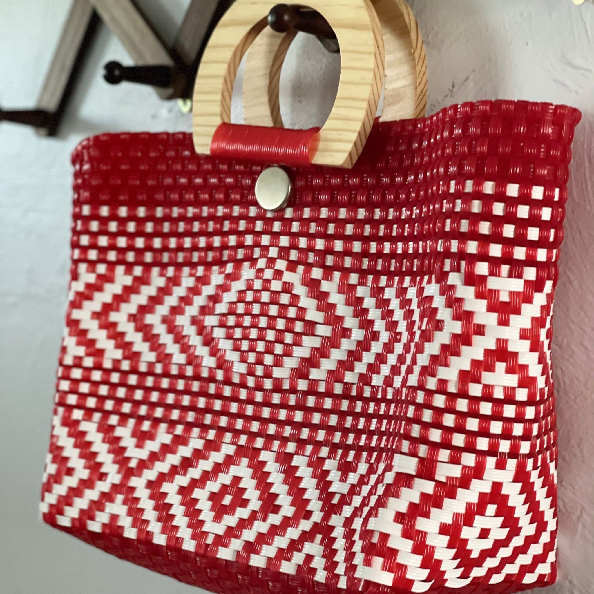 Mexican Tote Bag. Recycled Plastic Bag. Mexican Bag With 